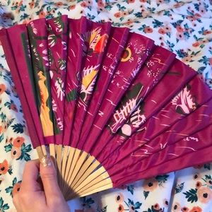 Asian style folding fan